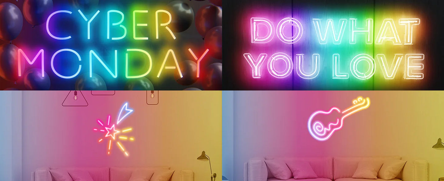 LED Neon RGBIC Lights 8M 16M 72Leds/m LED Lights with RF Remote Bluetooth Flexible Waterproof Music Sync DIY Design Lights Decor