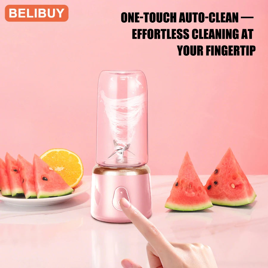 400ml Portable Juicer Blender  Electric Fruit Juicer USB Charging Lemon Orange Fruit Juicing Cup Smoothie Blender Machine