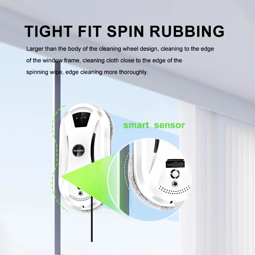 PuRuiKai Ultra thin Robot vacuum cleaner window cleaning robot window  electric glass limpiacristales remote control for home
