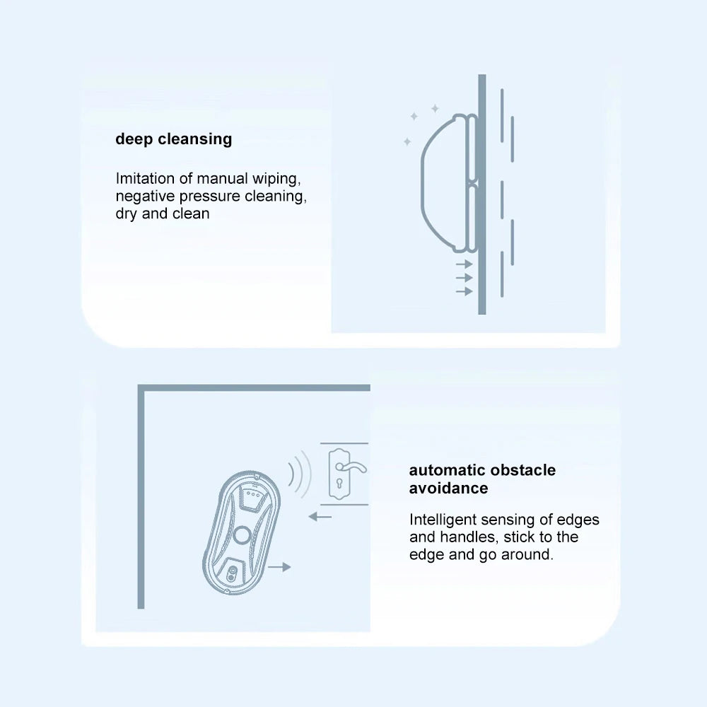 PuRuiKai Ultra thin Robot vacuum cleaner window cleaning robot window  electric glass limpiacristales remote control for home