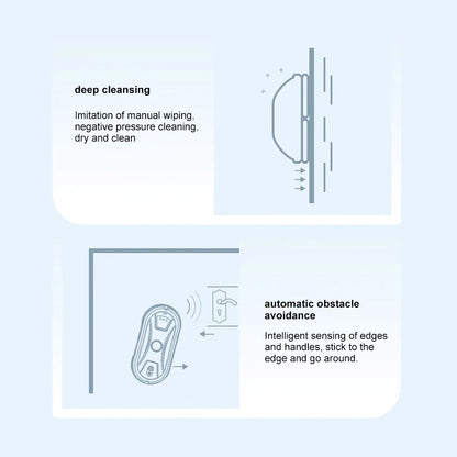PuRuiKai Ultra thin Robot vacuum cleaner window cleaning robot window  electric glass limpiacristales remote control for home