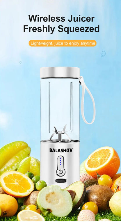 530ML Electric Juicer Portable Smoothie Blender USB Rechargeable Multifunction Fruit Mixer Machine Mini Juicer Maker Blender Cup