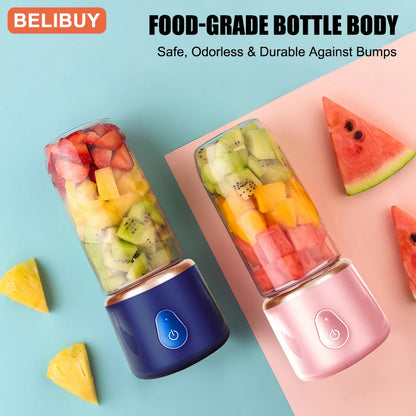 400ml Portable Juicer Blender  Electric Fruit Juicer USB Charging Lemon Orange Fruit Juicing Cup Smoothie Blender Machine