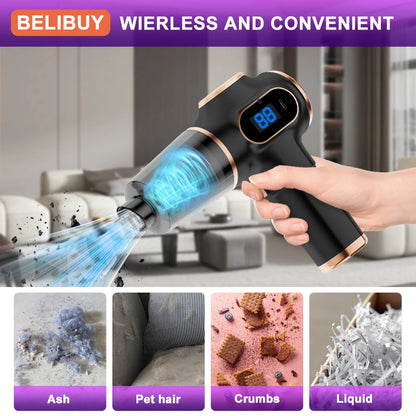 BELIBUY Wireless Car Vacuum Cleaner Home Appliance Sofa Office High-Power Household Cleaning Machine Mini Vacuum Carpet Cleaner