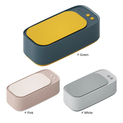 Portable Ultrasonic Cleaning Machine 45KHZ High Frequency Vibration Cleaner 360° Timing Washing for Jewelry/Eyeglass/Makeup Tool