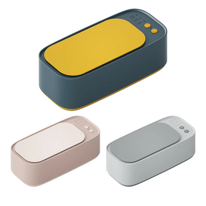Portable Ultrasonic Cleaning Machine 45KHZ High Frequency Vibration Cleaner 360° Timing Washing for Jewelry/Eyeglass/Makeup Tool