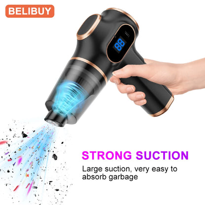 BELIBUY Wireless Car Vacuum Cleaner Home Appliance Sofa Office High-Power Household Cleaning Machine Mini Vacuum Carpet Cleaner