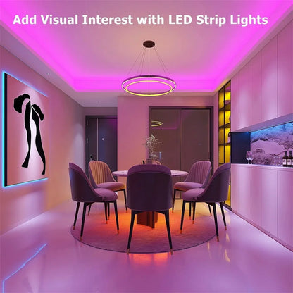 GREATWALL WIFI 5050 LED strip, strip equipped with WIFI controller and DC power supply, with music synchronous color change